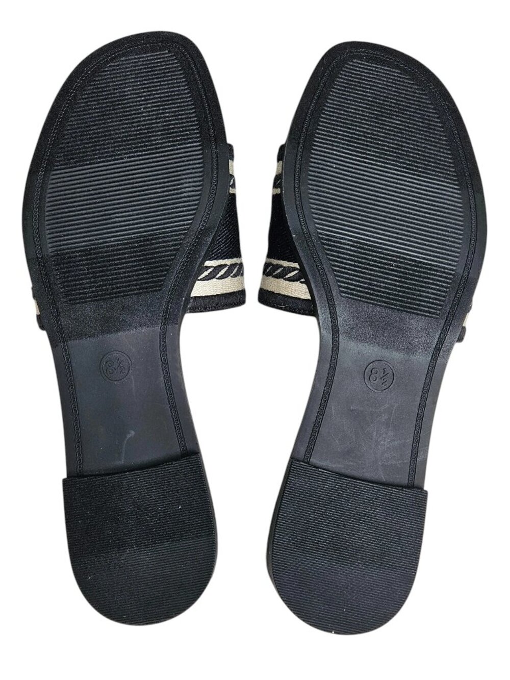 Capri Black and Cream Sandals, Size 8.5, A New Day, Cushioned Footbed, NWOT - Picture 4 of 13